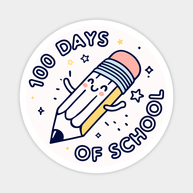 100 Days Of School Magnet by CreativeSage
